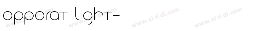 Apparat Light字体转换